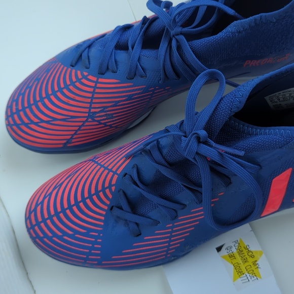 Adidas Predator men\'s 9.5 sneakers blue white laces main image 5